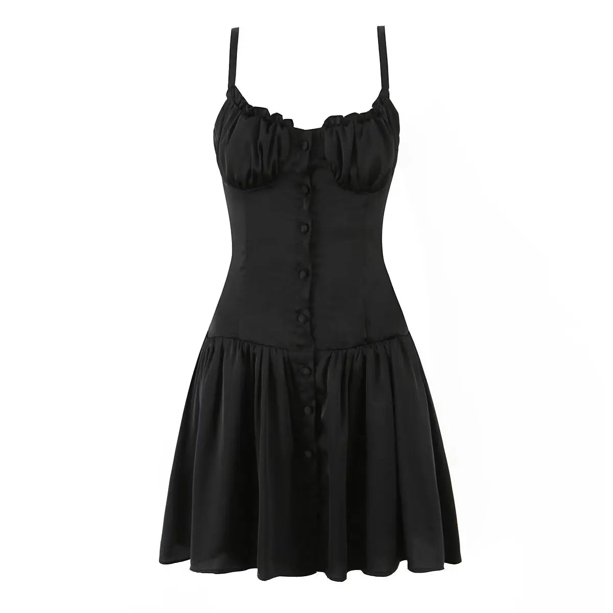 Sexy Girls Backless Bandage Sling Mini Summer Dresses Beige Black A-line Beach Vacation Dresses