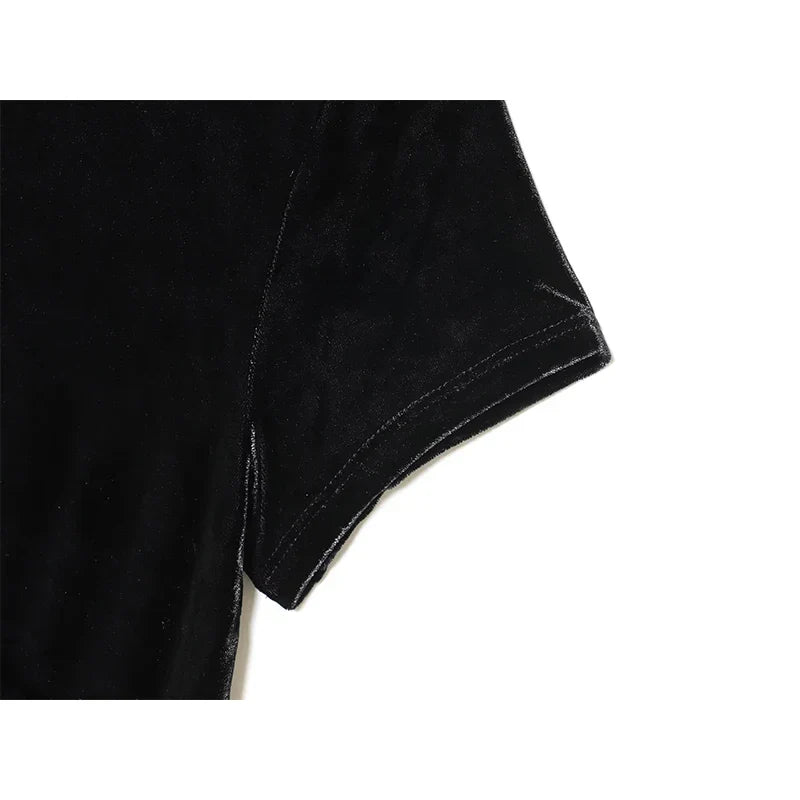 Vintage Velvet Slim Fit Chinese Style Cheongsam Dresses