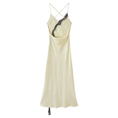 Summer Satin Slip Maxi Dresses