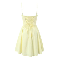 Sexy Elegant Fishbone Waist Shaping Sling Mini Dresses