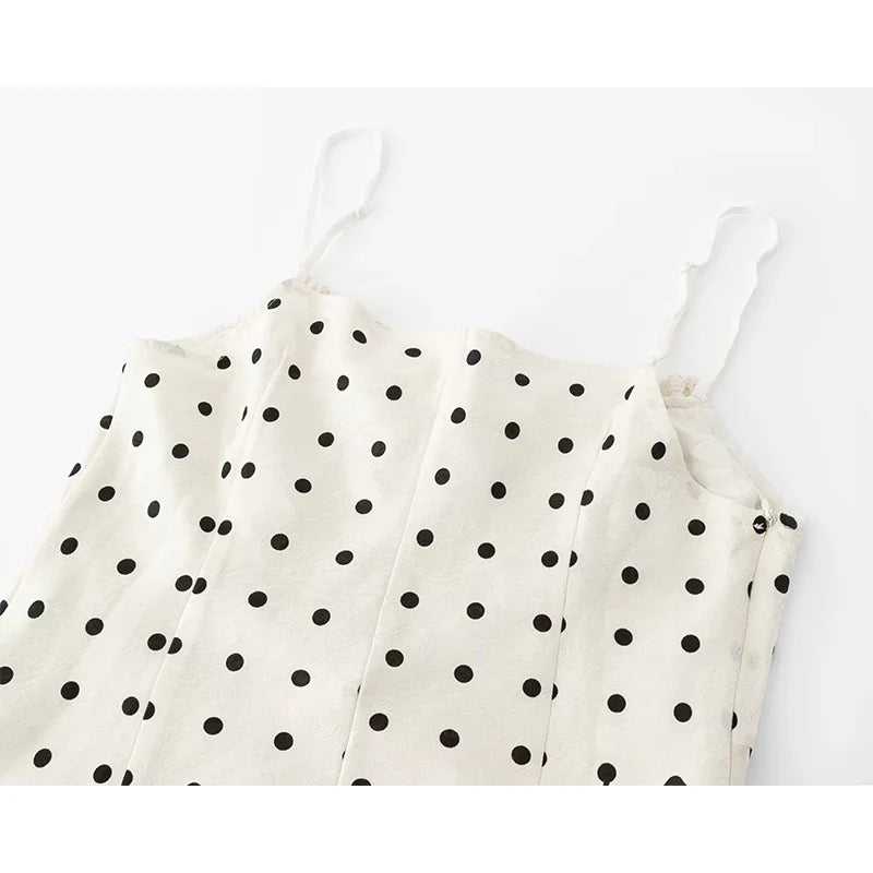 Vintage French Style Polka Dot Dresses