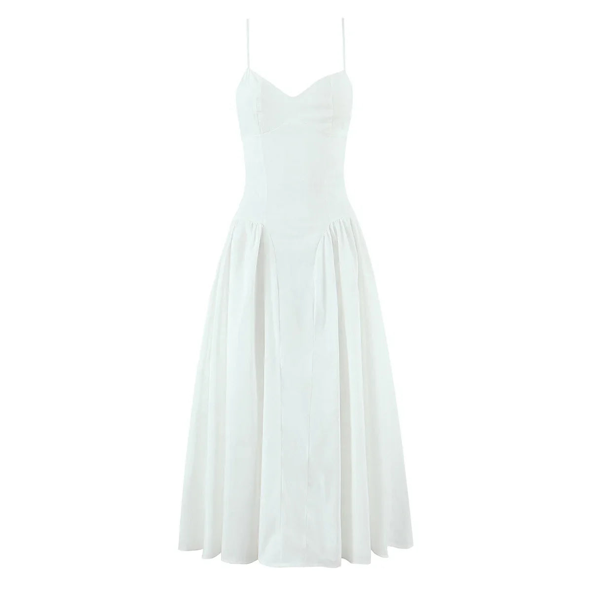 Sexy Spaghetti Straps Elegant White Dresses