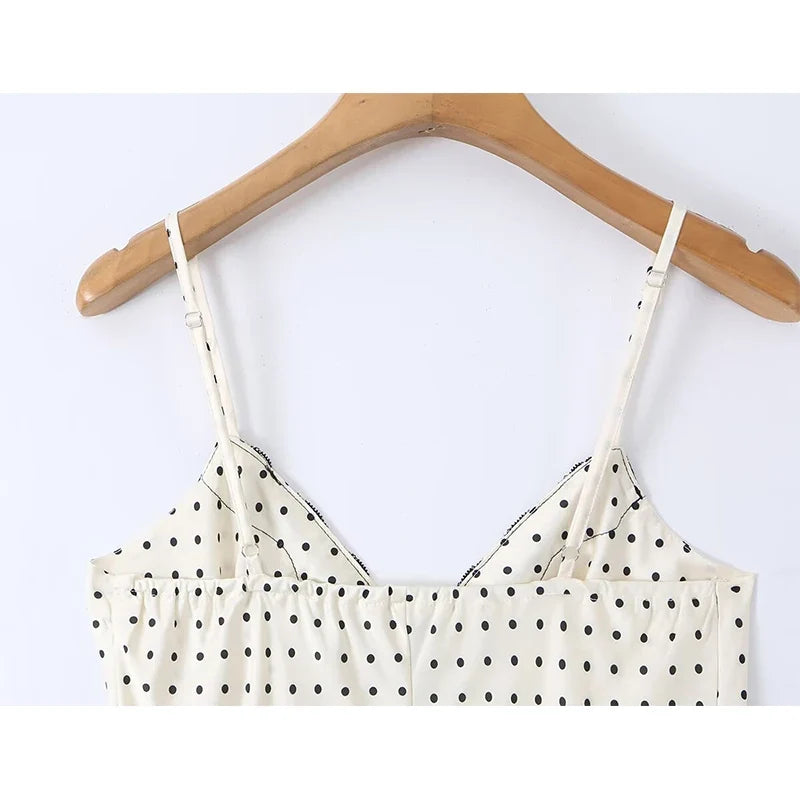 Sexy Spaghetti Straps Polka Dot Dresses