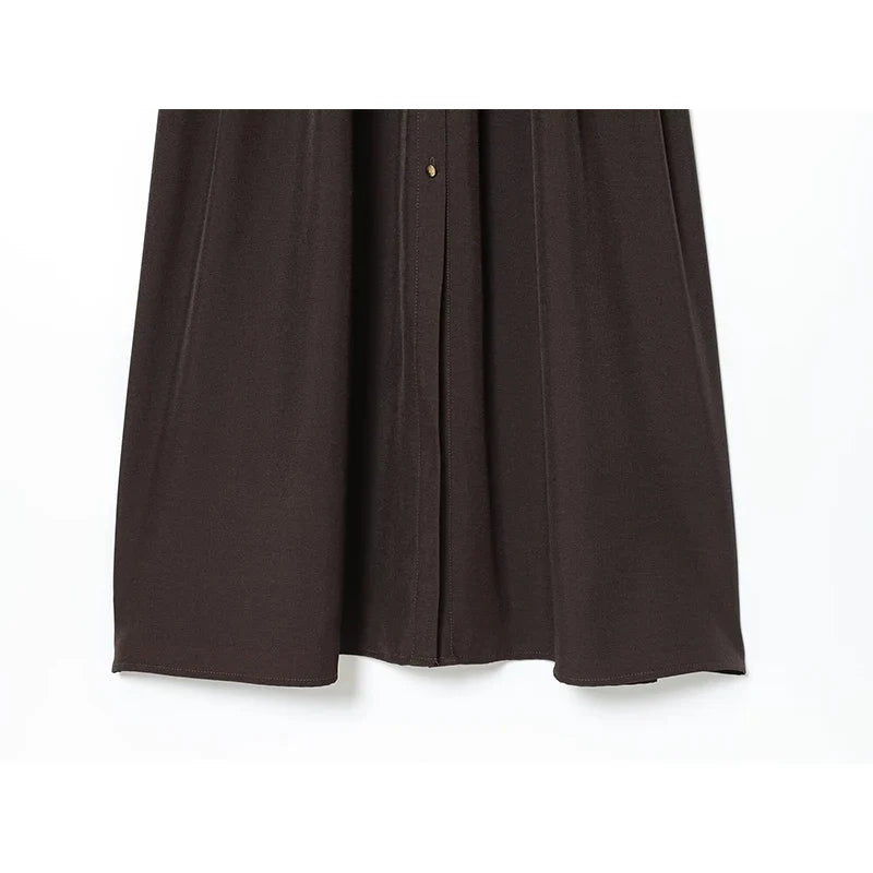 High Quality Elegant With Belt Long Shirt Dresses