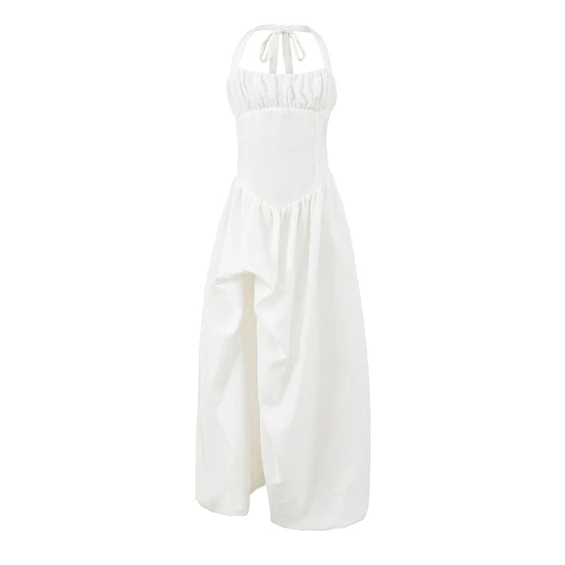 Elegant Pink White Evening Dresses