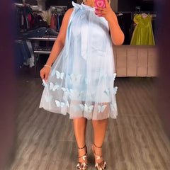 Summer Butterfly Decoration Vestidos Dresses