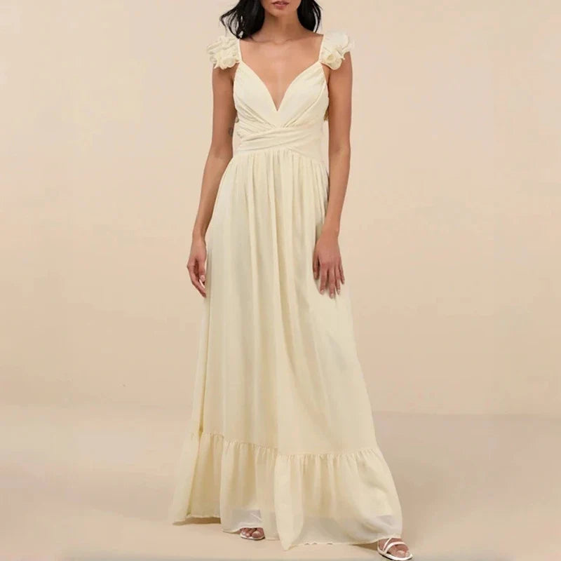 Backless Bandage Casual Dresses