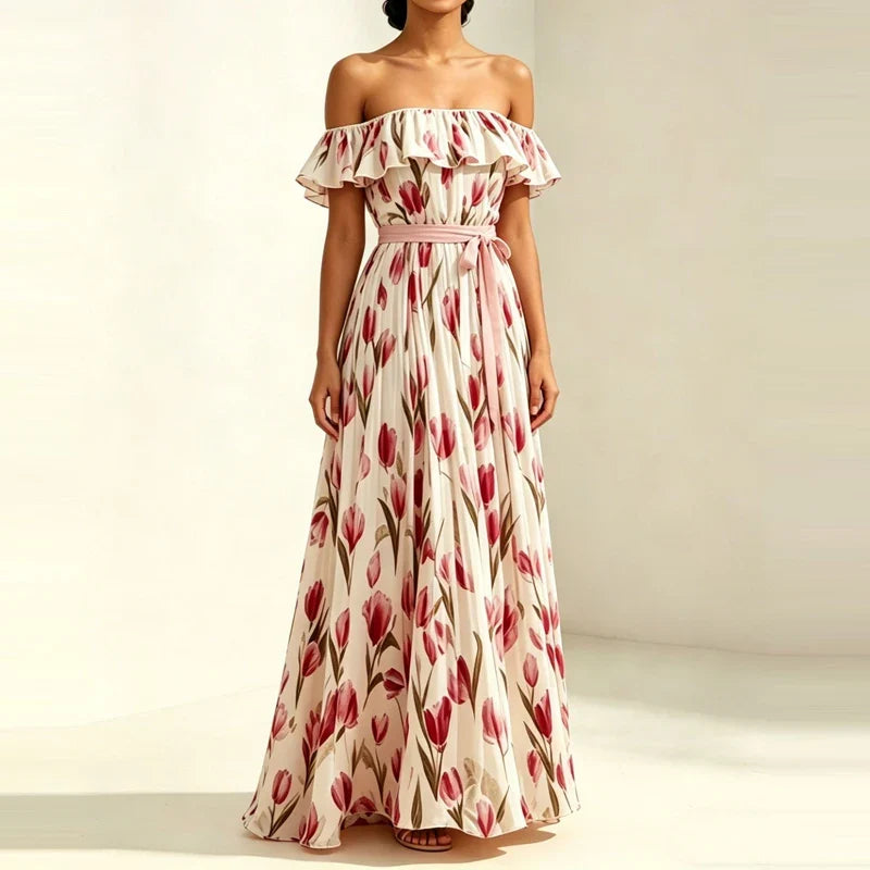 Summer Vacation Floral Print Dresses