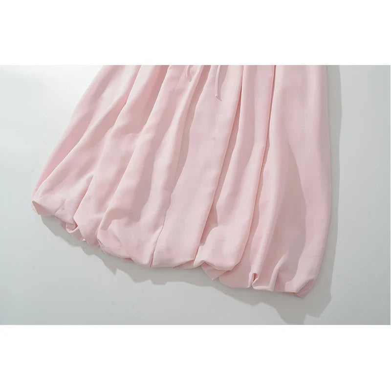 Elegant Pink White Evening Dresses