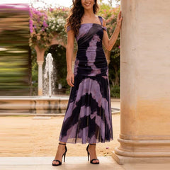 Vintage Pattern Printed Long Dresses