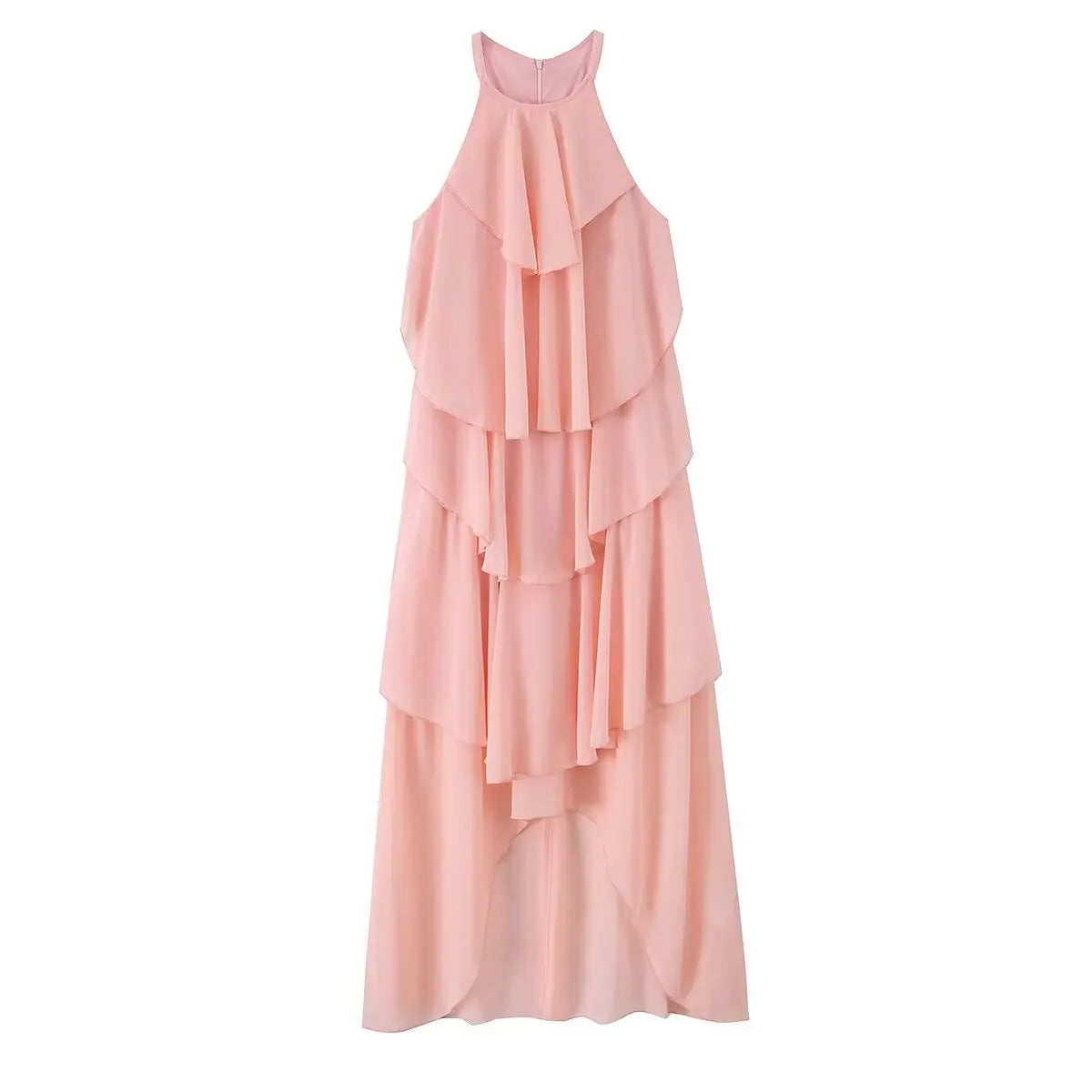 Halter Tiered Cake Dresses