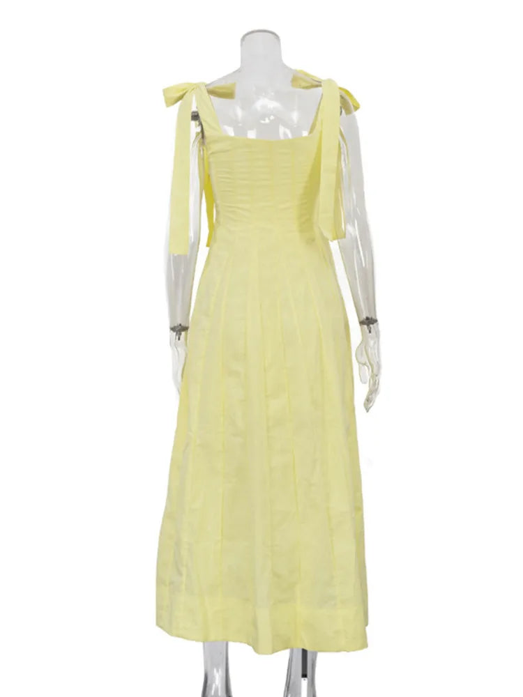 Yellow Strap Dresses