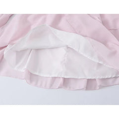 Pink Chiffon Mini Dresses