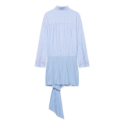 Long Sleeve Striped Shirt Dresses