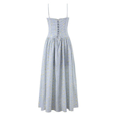 Floral Print Spaghetti Strap Maxi SunDresses