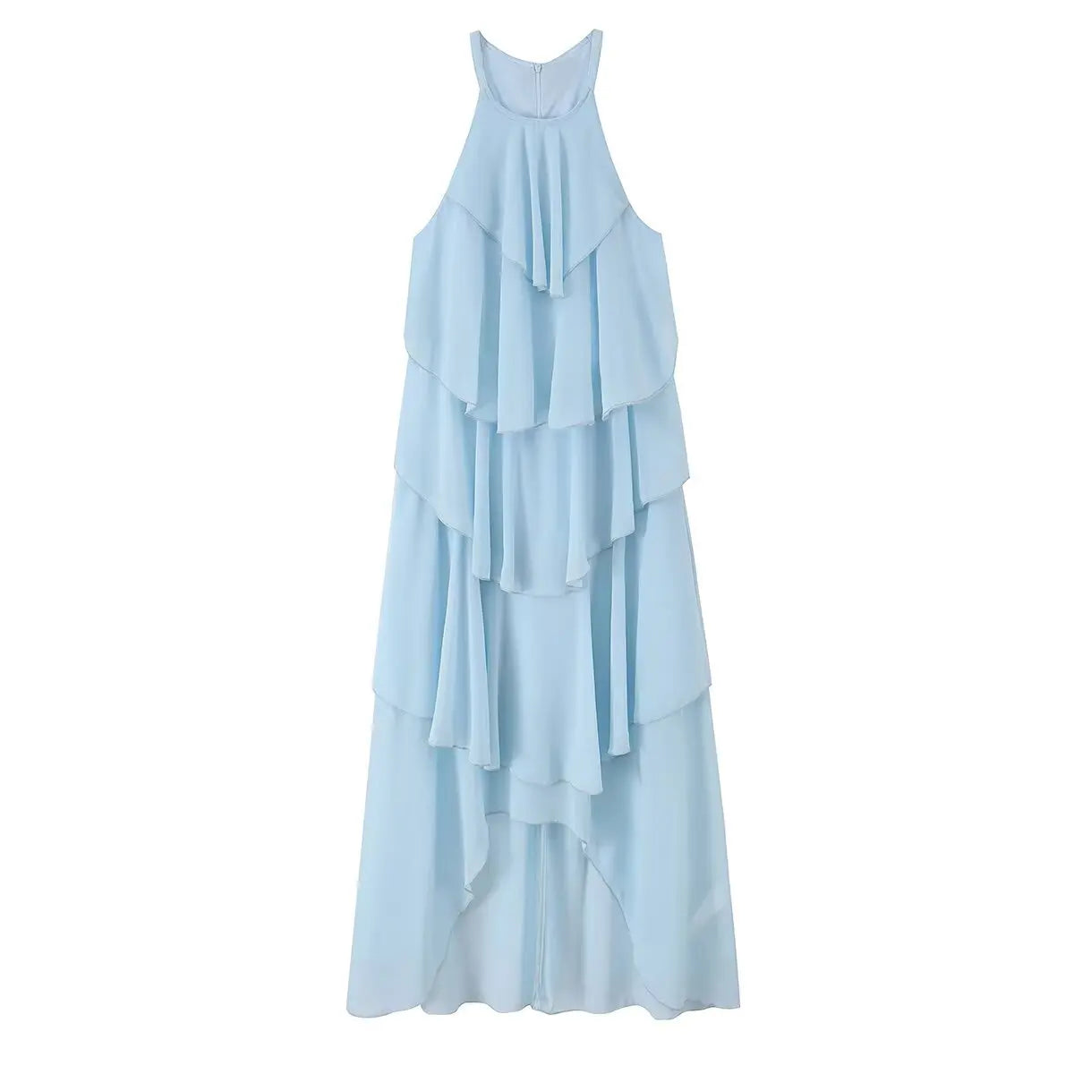 Halter Tiered Cake Dresses