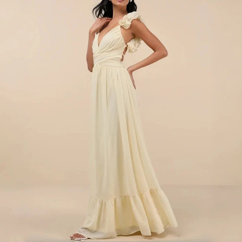 Sexy V-neck Pleated Bandage Evening Dresses