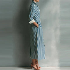 Elegant High Waisted Pocket Maxi Dresses
