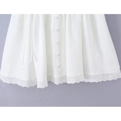 White Corset Style Mini Dresses