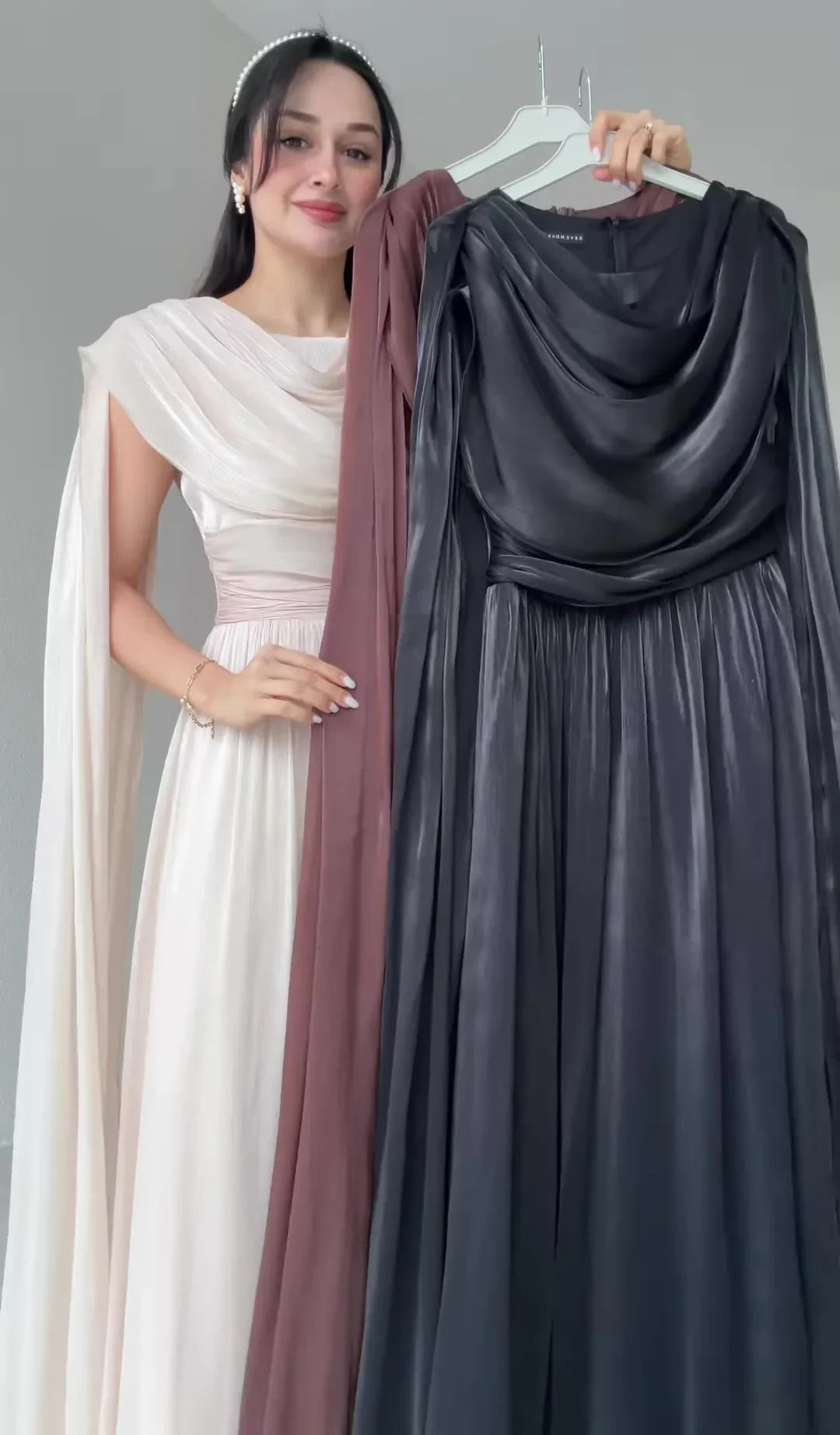 Round Neck Sleeveless Ribbon Patchwork Elegant Long Dresses
