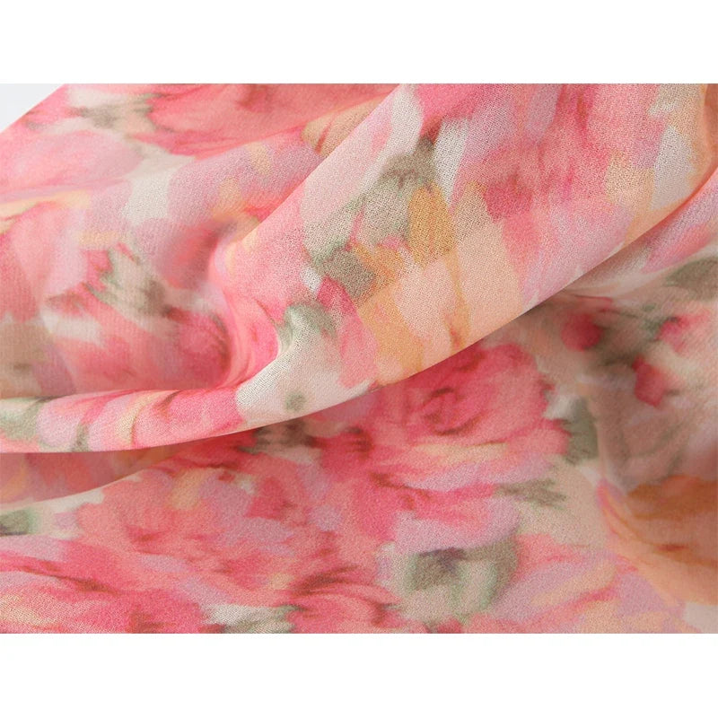 Sexy Sling Floral Print Boho Beach Dresses