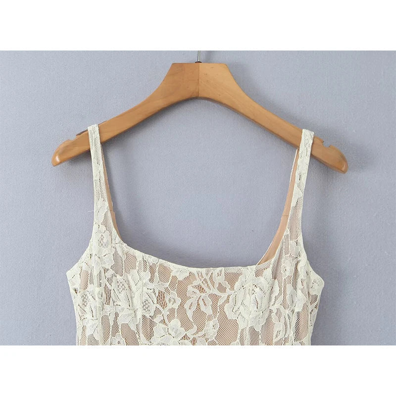 Sexy Party Sleeveless Lace Dresses
