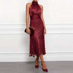 Sexy Halter High Waist Slim Prom Dresses