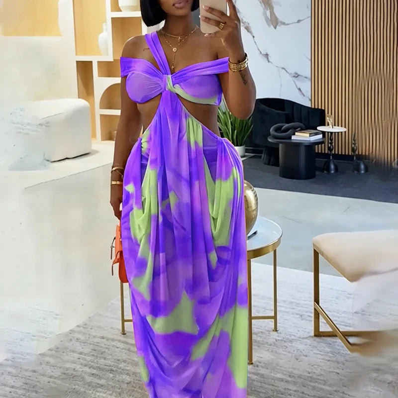 Lady Casual Backless Bohemian Dresses