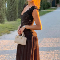 Chic Lace Patchwork Cocktail Dresses