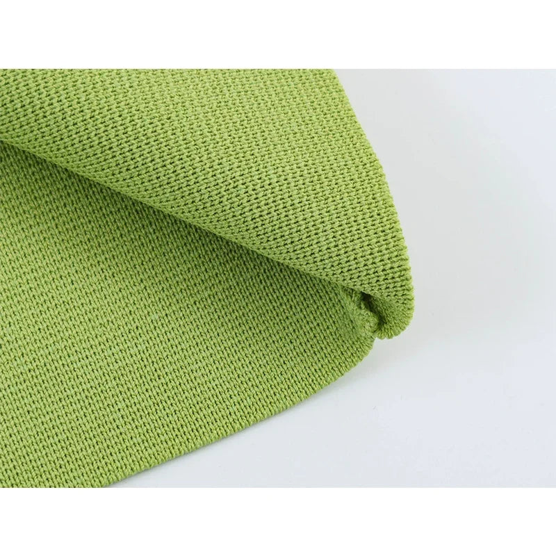 Green Halter Ruched Bodycon Mini Knit Dresses
