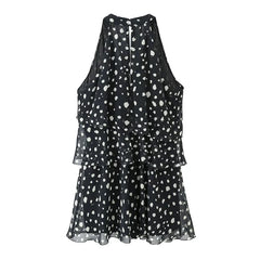 Black Polka Dot Mini Dresses