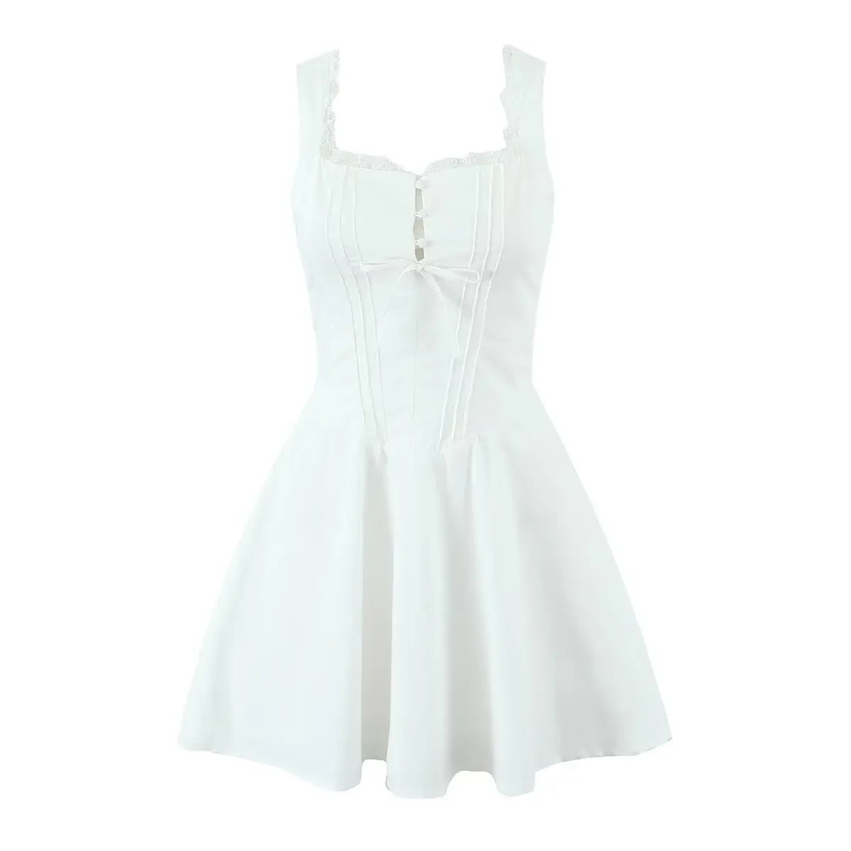 Blue Elegant Party Mini Dresses Sexy Sleeveless Low Waist A-line Summer Dresses