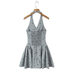 Sexy Sweet Elegant Girl Halter Mini Dresses