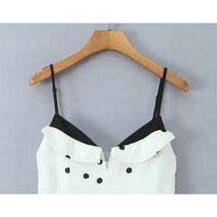 French Style Sexy Sweet Sling Polka Dot Mini Dresses