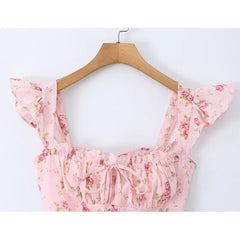 Pink Floral Print SunDresses