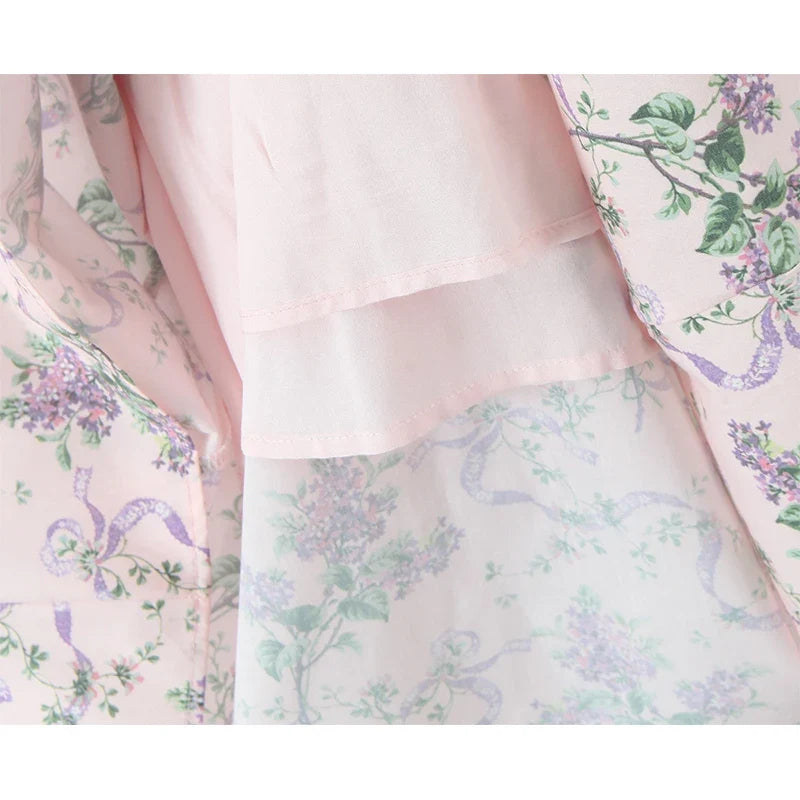 Romantic Print Midi Dresses