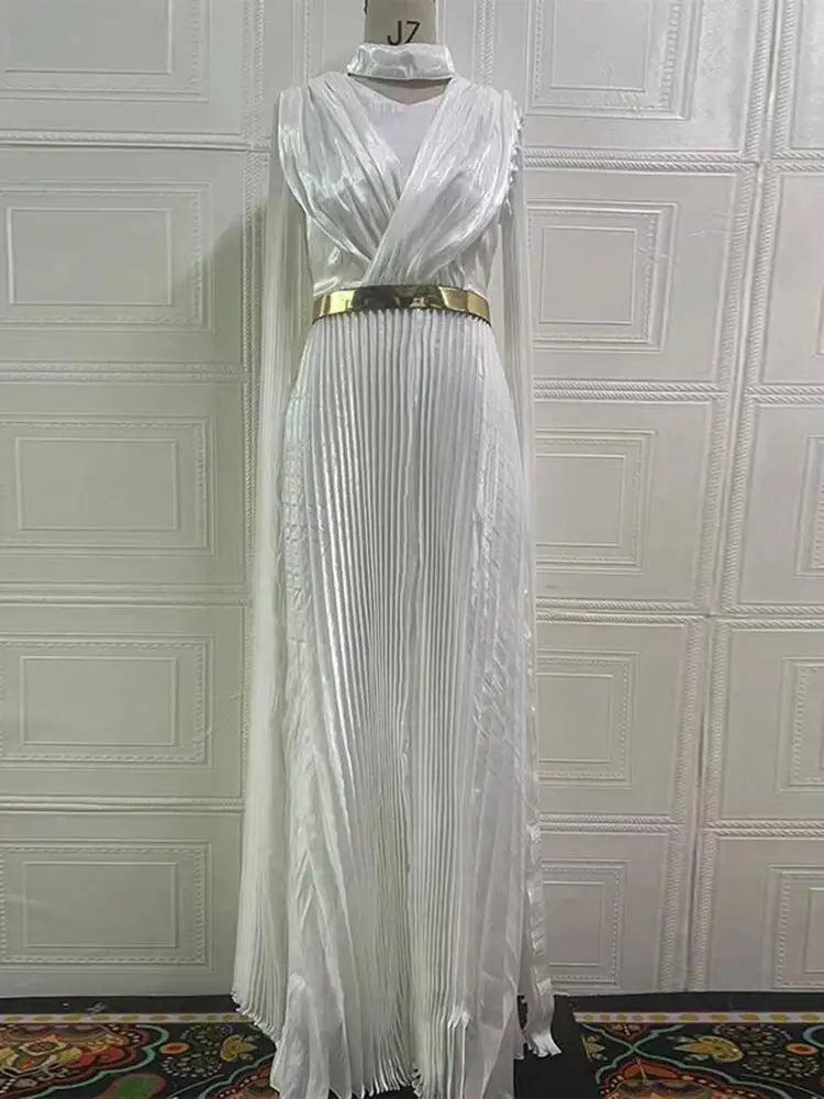 Elegant V-neck Long Sleeved Dresses