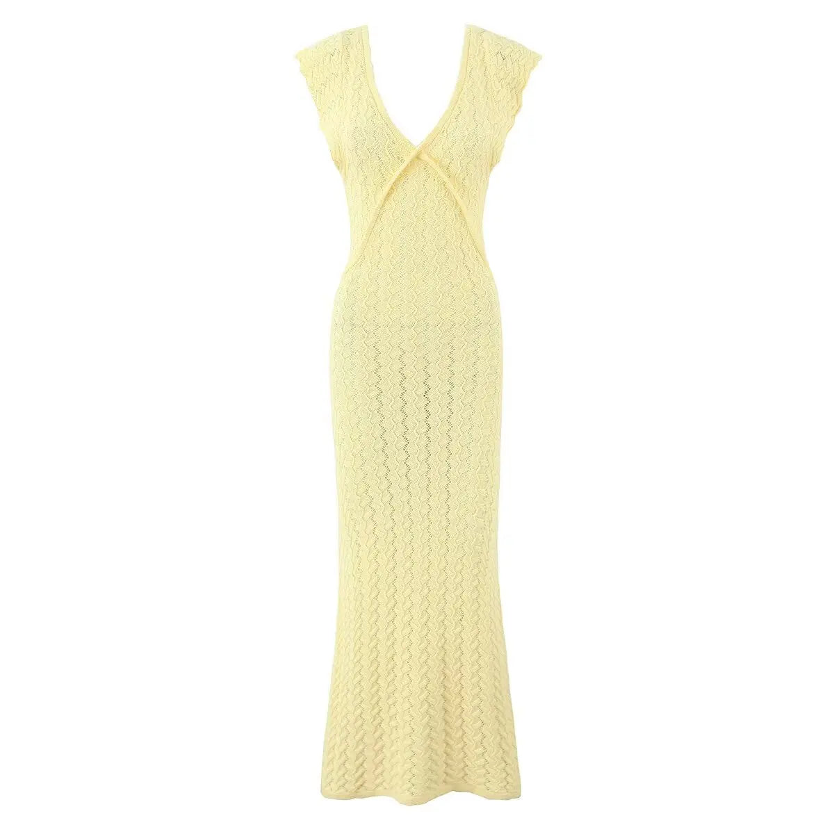 Sexy French Retro Hook Flower Vacation Long Dresses