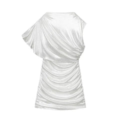 Dresses Sexy Party Vestidos Rhinestone Draped Bodycon Mini Dresses
