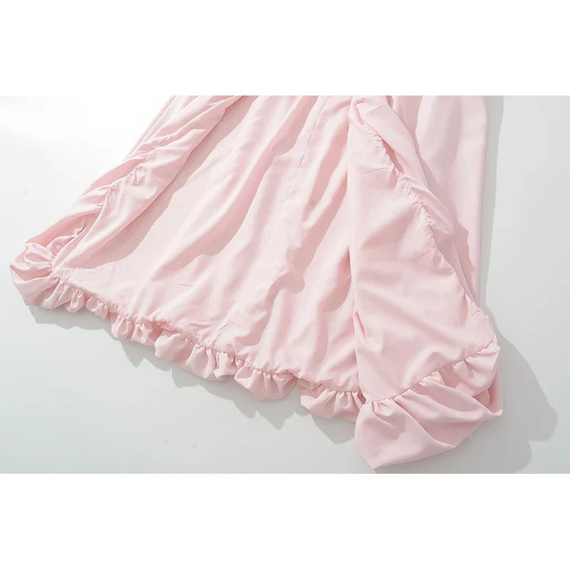 Elegant Pink White Evening Dresses