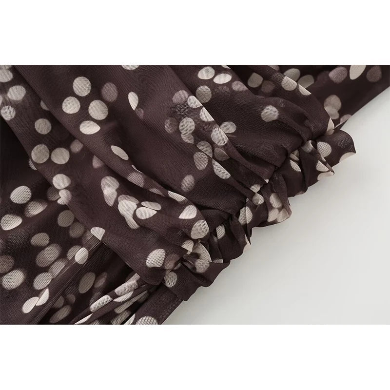 Summer Long Polka Dot Dresses