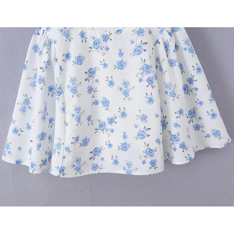 European And American Sexy Fashionable Sweet Floral Slim Sling Dresses