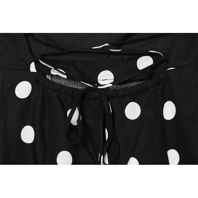 Summer Polka Dot Maxi Dresses