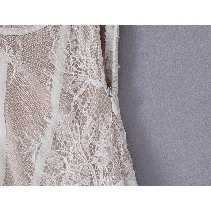 Lace Strapless Corset Mini Dresses