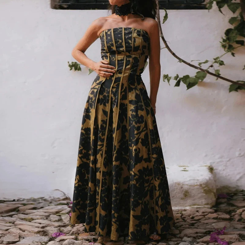 Vintage Hollow Out Sleeveless Bohemian Dresses
