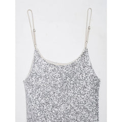 European And American Style Fashionable And Sexy Sequin Sling Dresses