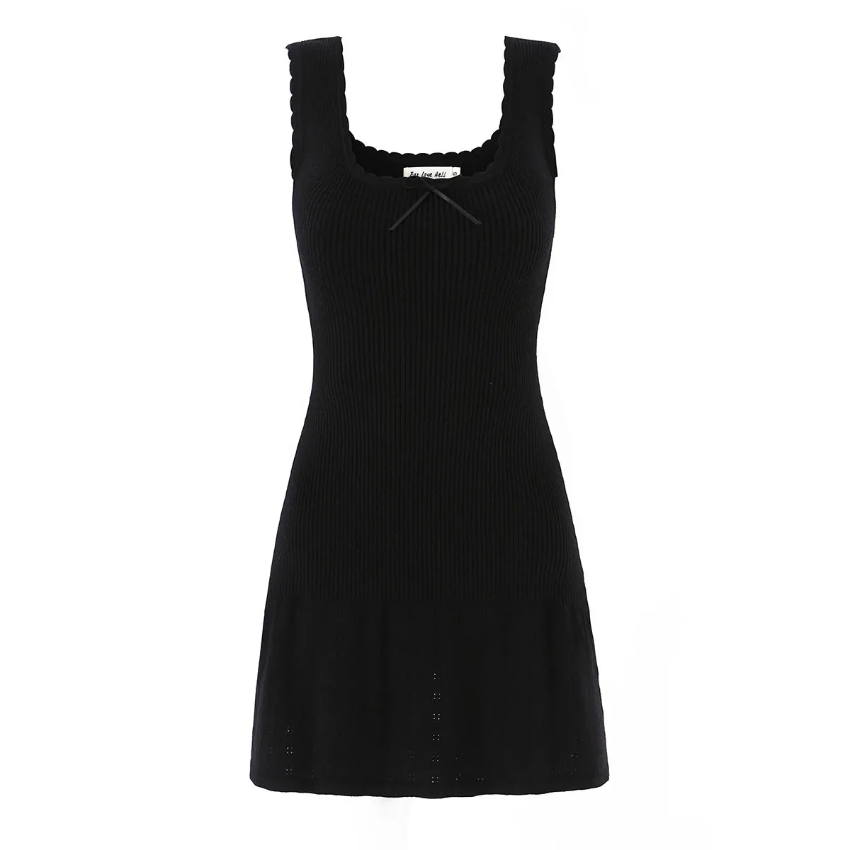 French Summer High Elasticity Knitted Dresses