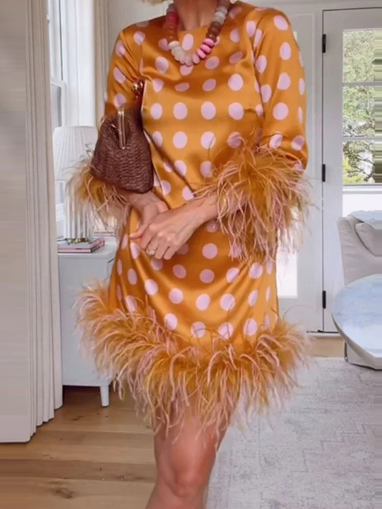 Polka Dot Printed Party Dresses