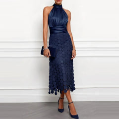Sexy Halter High Waist Slim Prom Dresses