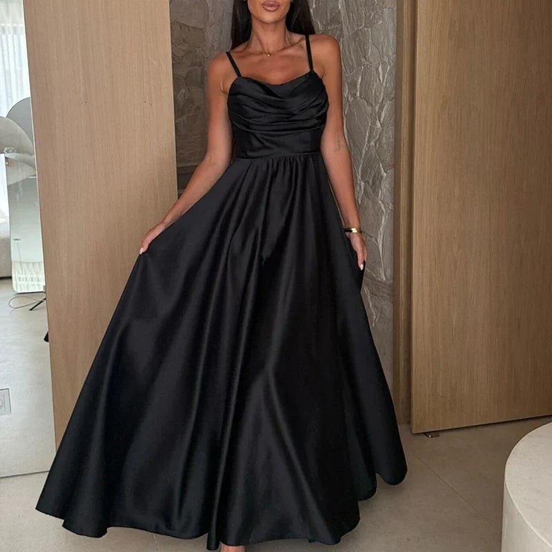 Satin Backless Bridesmaid Dresses